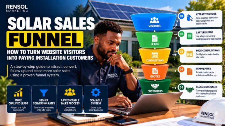 Solar Sales Funnel: How to Turn Website Visitors Into Paying Installation Customers